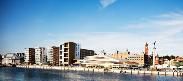 Tre arkitektkontor vill förändra Ångfärjan i Helsingborg