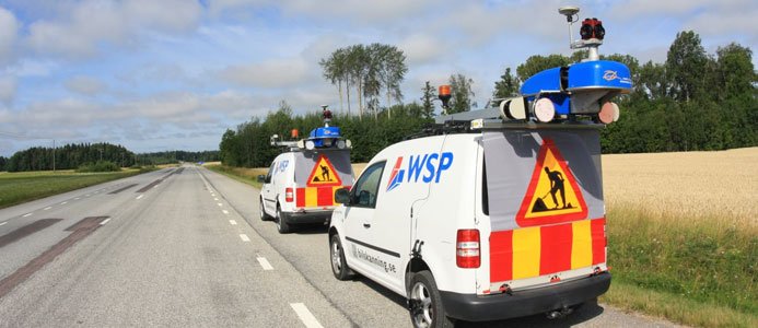 WSP laserskannar och fotograferar stomvägnätet
