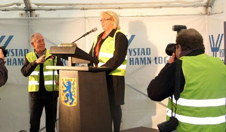 Miljöministern invigde Ystad Hamns miljösatsning