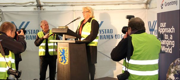 Miljöministern invigde Ystad Hamns miljösatsning