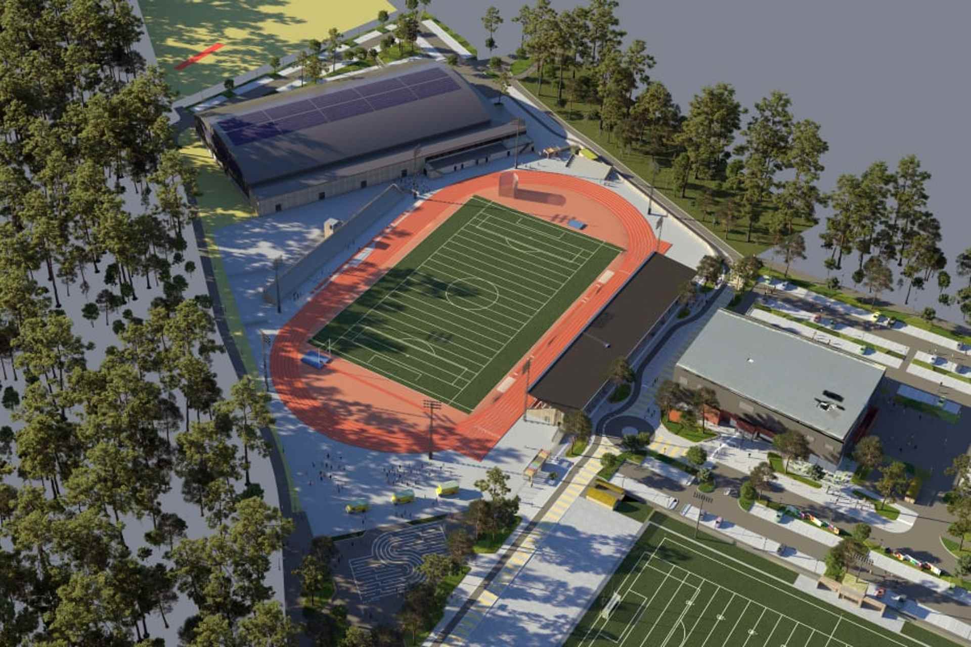 Nytt sportcentrum maxar träanvändandet