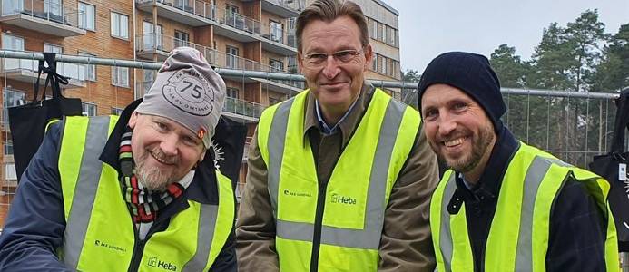 Lök i jord för 159 nya bostadsrätter i Uppsala