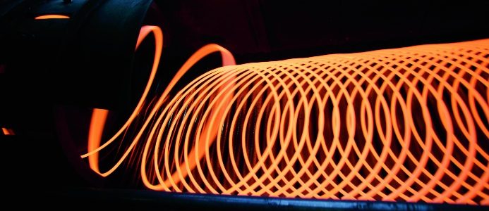 Tillverkning av valsad tråd. Bild: voestalpine.com