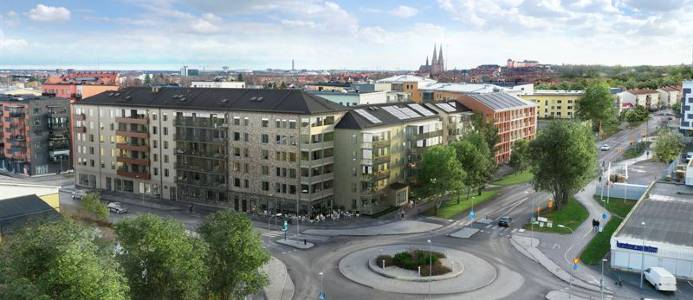 Peab bygger åt HSB i Uppsala