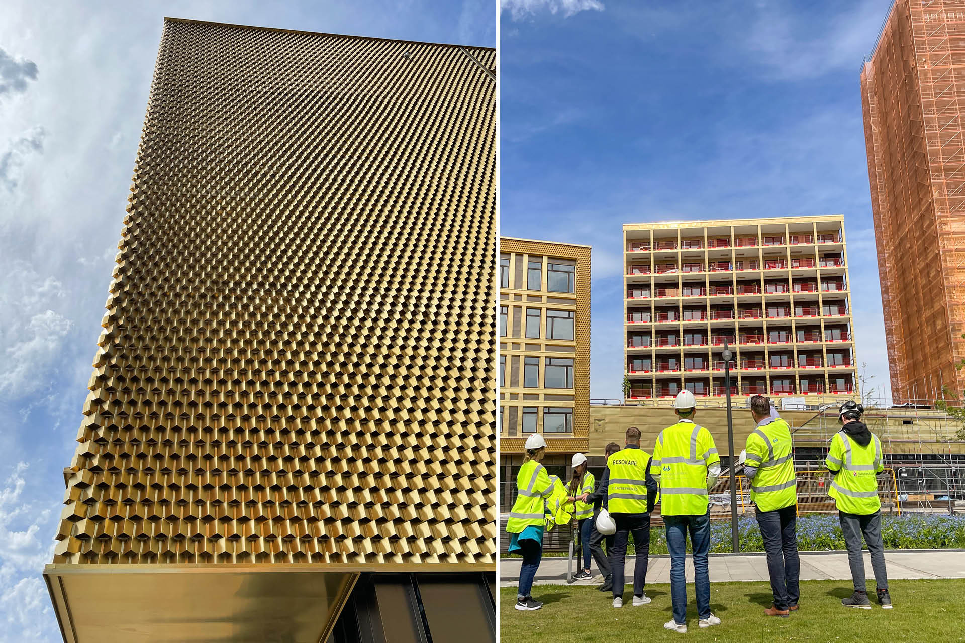 Här skimrar bygget i guld